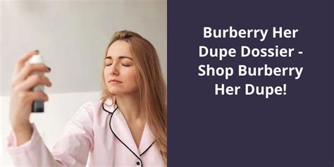 dossier perfume dupe|dossier burberry her dupe.